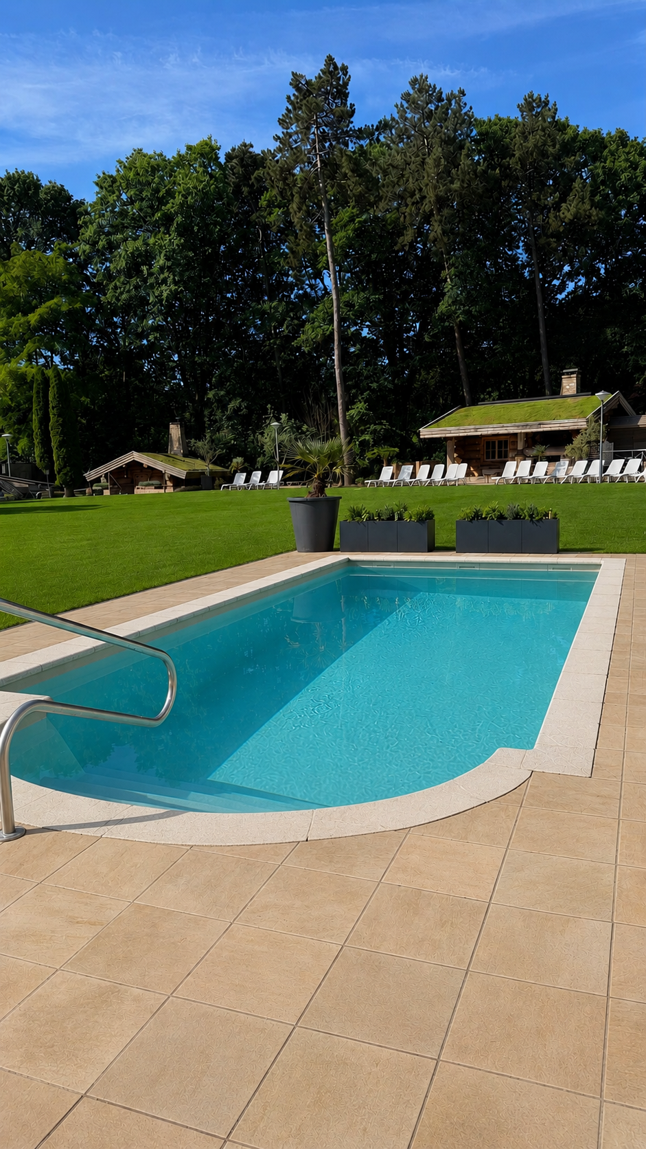 Außen-Tauchbecken bei Saré Wellness